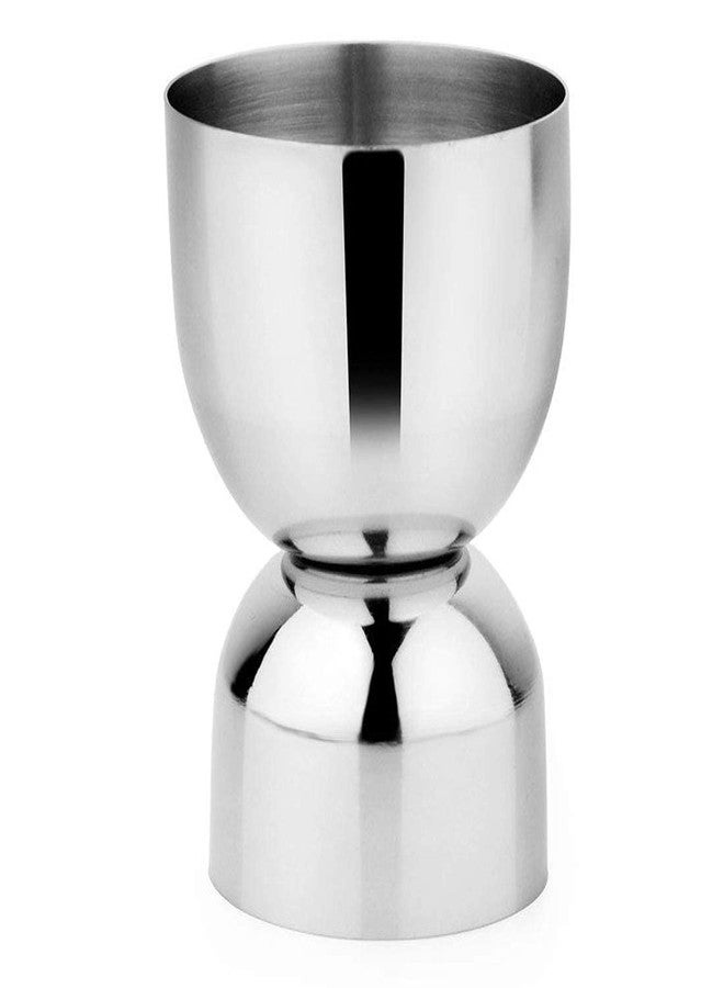 FlowAura Stainless Steel Set of 2 Damru Jigger/Peg Measure - Image 3
